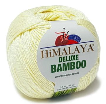 shumee Bambusova bombažna bambusova preja 100g rumena 03