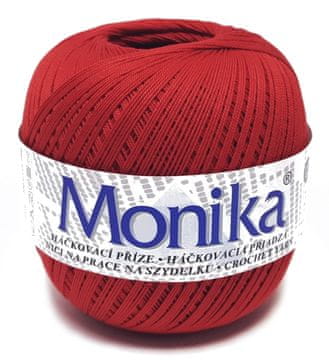 shumee Monika bombažna maksi vrvica 100 g, 550 m, rdeča