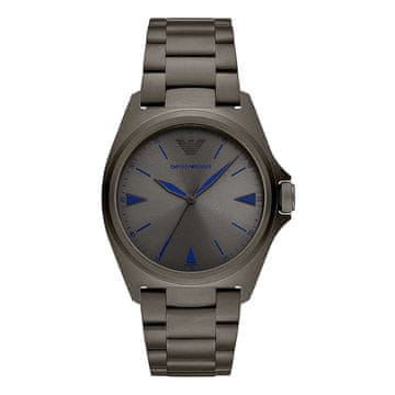 shumee Ura Armani AR11381. Kvarčni stroj, siva. Moška.