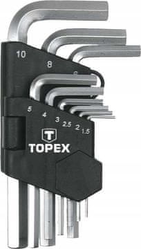 shumee Topex šesterokotni ključi 1,5–10 mm, komplet 9 kosov
