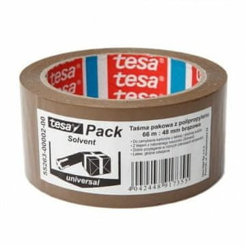 Tesa Tesa pakirni trak z solventom 66 m 48 mm rjav