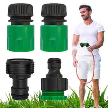 Priključek za vodo vrtne cevi BC Quick Connect s hitrim priključkom, konec pipe