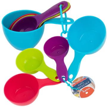 BC 4x Kuhinjske merilne žlice Moka Kuhinjske merilne skodelice Set v gramih