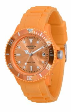 MADISON Ura Madison U4167-22. Kvarčni mehanizem, lososova barva. Unisex.