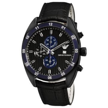 shumee Ura Armani AR5916. Kvarčni mehanizem, črne barve. Moška.