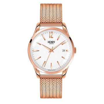 Henry London Ura Henry London HL39-M-0026. Kvarčni mehanizem, bela. Unisex.