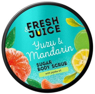 ELFA PHARM Piling za telo s svežim sokom yuzuja in sladkorjem mandarine 200 ml