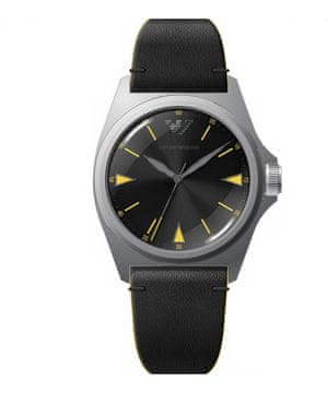 shumee Ura Armani AR11331. Kvarčni mehanizem, zlate barve. Moška.