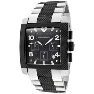 shumee Ura Armani AR5842. Kvarčni mehanizem, črne barve. Moška.