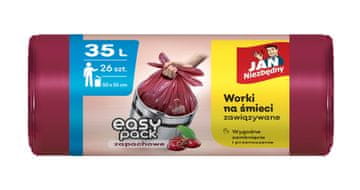 shumee JAN essential HD Easy-Pack vrečke za smeti češnja 35L - 26 kosov