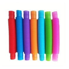 Nobo Kids Pop Tubes senzorične cevke mehke antistresne igrače komplet 7 kosov