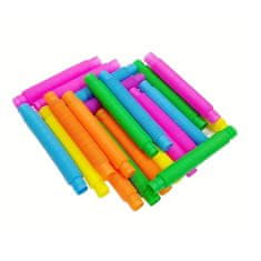 Nobo Kids Pop Tubes senzorične cevke mehke antistresne igrače komplet 7 kosov