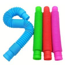 Nobo Kids Pop Tubes senzorične cevke mehke antistresne igrače komplet 7 kosov