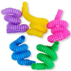 Nobo Kids Pop Tubes senzorične cevke mehke antistresne igrače komplet 7 kosov