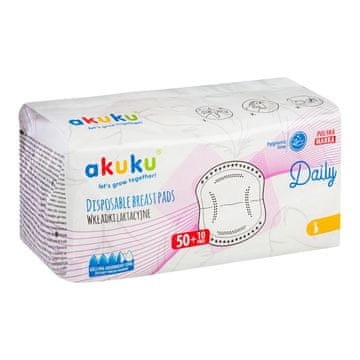 AKUKU Akuku dnevni vložki za prsi (a0160) 1 paket - 60 kosov