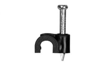 Pawbol Držalo za kabel 10 mm črno H.7008C /paket=100 kosov/