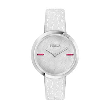 Furla Ura Furla R4251110504. Kvarčni stroj, bela. Ženska.
