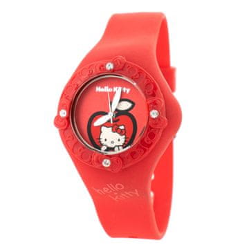 HELLO KITTY Ura Hello Kitty HK7158LS-18. Kvarčni stroj, rdeča. Ženska.