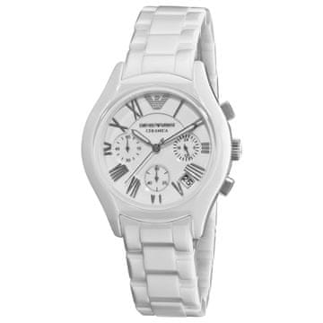 shumee Ura Armani AR1404. Kvarčni mehanizem, bela. Unisex.
