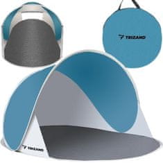 Trizand Šotor za plažo 145x100x70cm - turkizno - siv