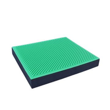 Northix Orange Gym - Spiky Balance Pad 2-v-1 - črna/zelena