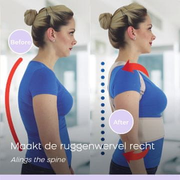 Northix Perfect Posture Pro - opornica za hrbet - velikost XL