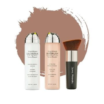 Northix AirBrush Foundation 3pcs - Medium/Dark