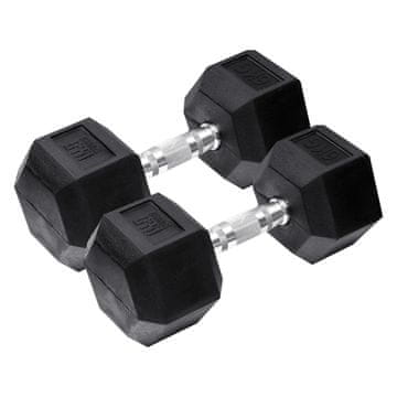 Northix Orange Gym - Hex Dumbbell - 6 kg - komplet 2