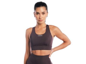 GymBeam Ženski športni nedrček Aura Tee rjav