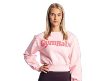 GymBeam Ženski pulover GymBabe Cherrybloom rožnat
