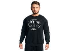 GymBeam Moški pulover Lifting Society črn
