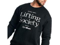 GymBeam Moški pulover Lifting Society črn
