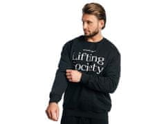 GymBeam Moški pulover Lifting Society črn