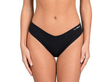 GymBeam Ženske brezšivne spodnjice Comfy 3Pack črne
