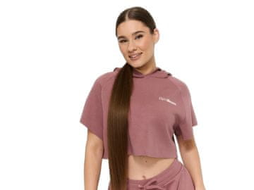 GymBeam Ženska skrajšana majica Relay Haze rožnata