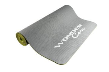 Northix Wonder Core - podloga za jogo TPE - rumena/siva