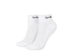 GymBeam Uniseks nogavice Quarter bele, 3 pari