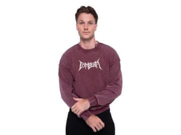 GymBeam Moški pulover Spike bordo