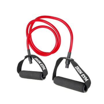 Northix Iron Gym - Trenažer z uporno cevjo - rdeč