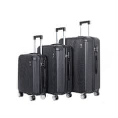 Aga Travel Komplet potovalnih kovčkov MR4652 Črna