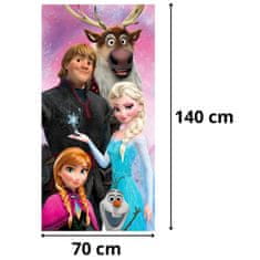 Disney DISNEY Ledeno kraljestvo HITRO SUŠEČA Brisača za plažo, kopalna ZA DEKLICE, 100% BOMBAŽ 70x140 cm OEKO-TEX