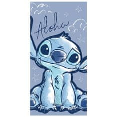 Disney DISNEY Stitch Modri, HITRO SUŠEČA Plažna, kopalna brisača ZA DEKLICE, 100% BOMBAŽ 70x140 cm OEKO-TEX