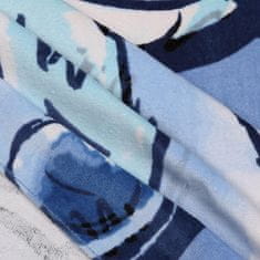 Disney DISNEY Stitch Modri, HITRO SUŠEČA Plažna, kopalna brisača ZA DEKLICE, 100% BOMBAŽ 70x140 cm OEKO-TEX