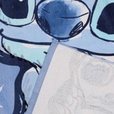 Disney DISNEY Stitch Modri, HITRO SUŠEČA Plažna, kopalna brisača ZA DEKLICE, 100% BOMBAŽ 70x140 cm OEKO-TEX