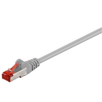 Goobay S/FTP (PiMF) CAT 6 patch 0,25m siv mrežni povezovalni kabel