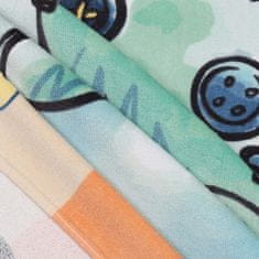 Disney DISNEY Stitch Oranžen, HITRO SUŠEČA Brisača za plažo, kopalna ZA DEKLICE, 100% BOMBAŽ 70x140 cm OEKO-TEX