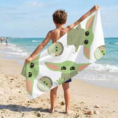 Disney STAR WARS Mandalorian HITROSUŠEČA Brisača za plažo, kopalna ZA FANTKA, 100% BOMBAŽ 70x140 cm OEKO-TEX