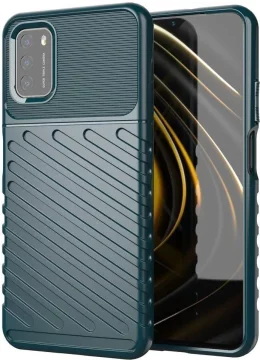 HURTEL THUNDER ETUI FLEKSIBILNI OVITEK ZA TELEFON POCO M3 ARMOR TRPEŽNA ZAŠČITA