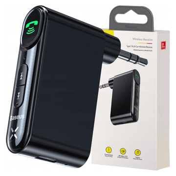 BASEUS ODBIORNIK BLUETOOTH 5.0 AUX BASEUS QIYIN