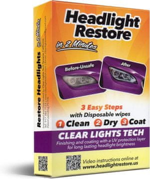 Northix Komplet za obnovo žarometov Clear Lights Tech